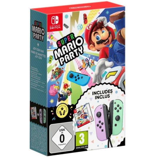 Controller Nintendo Switch Joy-Con Pair Purple Green & Super Mario Party DLC - Albagame