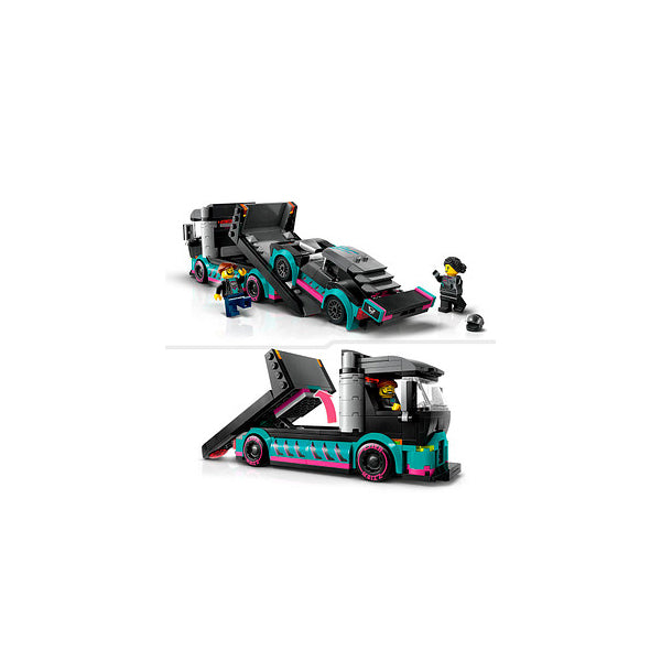 Lego City Race Car and Car Carrier Truck - Albagame