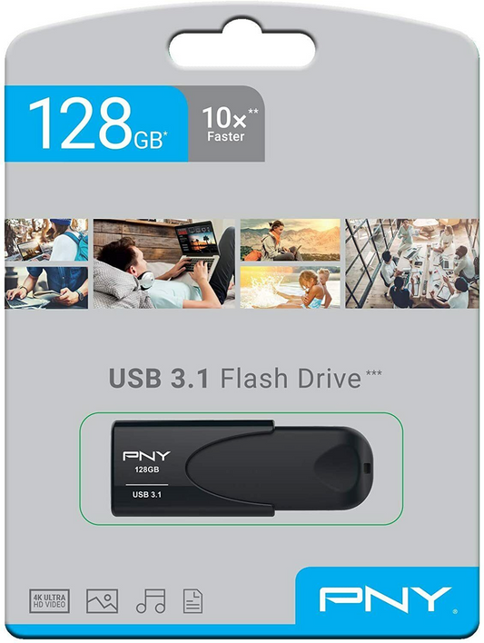 USB-A Flash Drive 128GB PNY Attache 4 - Albagame