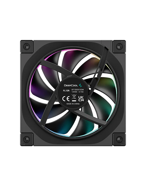 Fan 1x 120mm DeepCool FL12R Reverse ARGB , up to 2,150 RPM , airflow 93.44 m3/h , black - Albagame