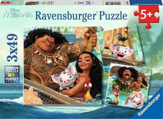 Puzzle Ravensburger Disney Moana 3x49pcs - Albagame