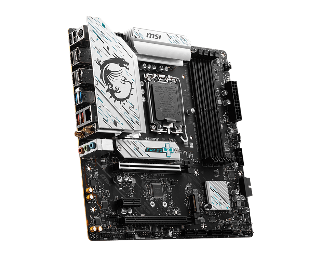 Motherboard MSI B760M GAMING PLUS WIFI , Wireless + Bluetooth , Micro ATX , DDR5 , Socket 1700 , 12+1 VRM phase , 7D99-017R - Albagame