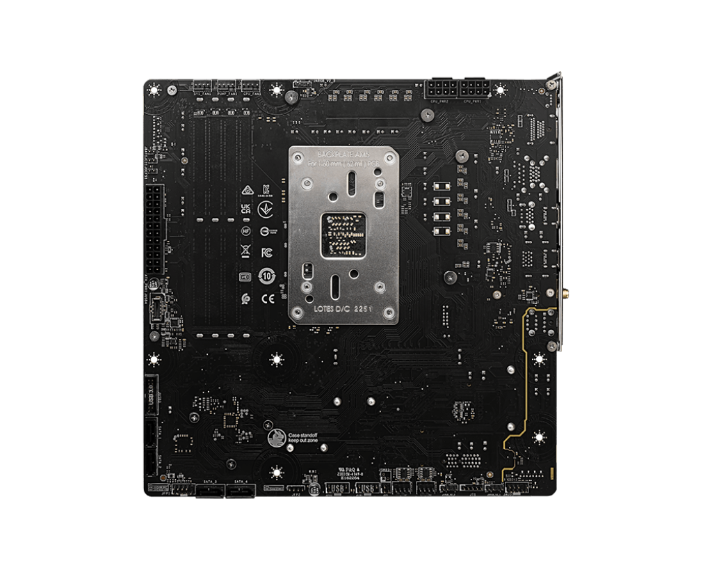 Motherboard MSI B650M PROJECT ZERO , Wireless WiFi6E Bluetooth , DDR5 , Micro ATX , Socket AM5 , 10+2+1 VRM phases - Albagame