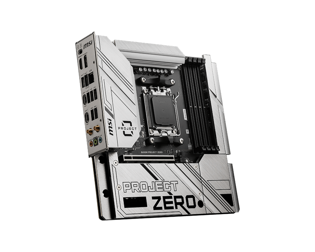 Motherboard MSI B650M PROJECT ZERO , Wireless WiFi6E Bluetooth , DDR5 , Micro ATX , Socket AM5 , 10+2+1 VRM phases - Albagame