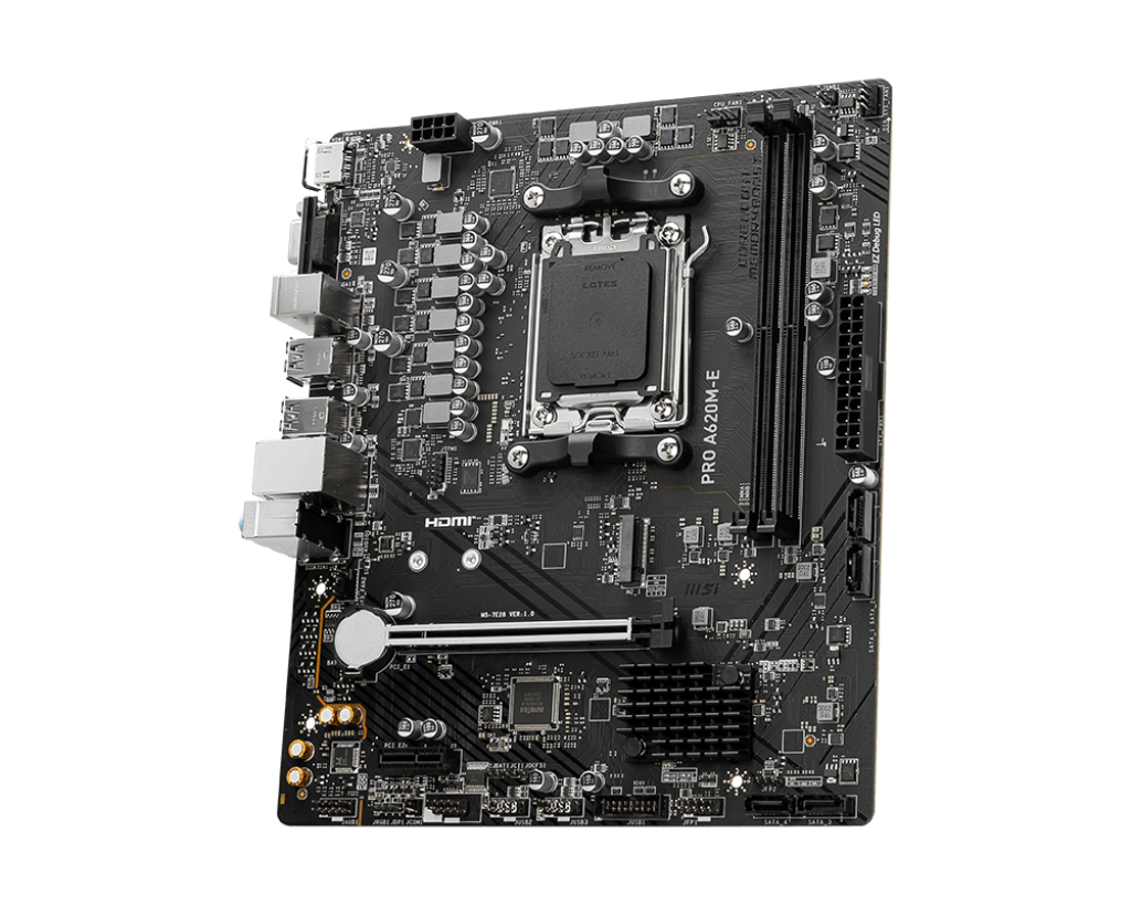 Motherboard MSI A620M-E , Micro ATX , DDR5 , Socket AM5 , 911-7E28-014 - Albagame