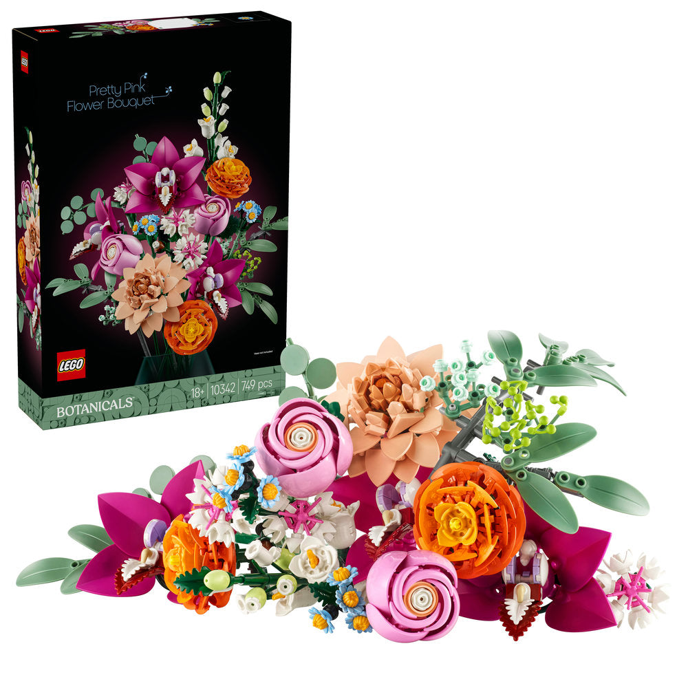 Lego Icons Pretty Pink Flower Bouquet 10342 - Albagame