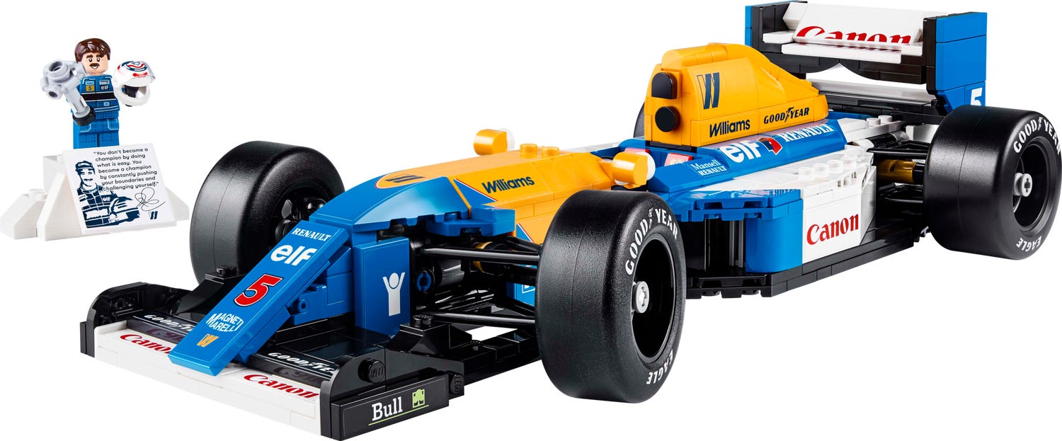 Lego Icons Williams Racing FW14B with Nigel Mansell 10353 - Albagame
