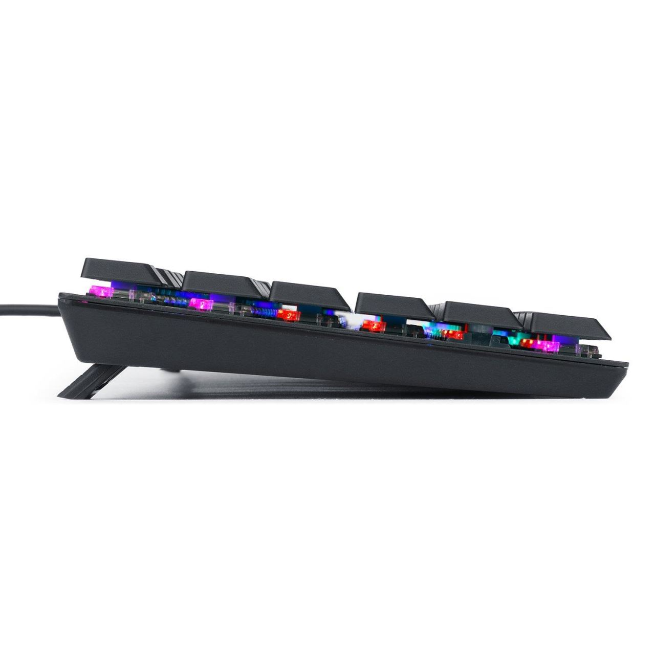 Keyboard Redragon Aps TKL K607 RGB , Mechanical , Blue Switches and Low-profile , Black , K607-RGB - Albagame