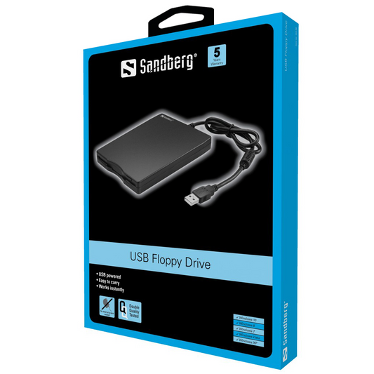 Adapter Sandberg Floppy to USB-A , Slim , External - Albagame