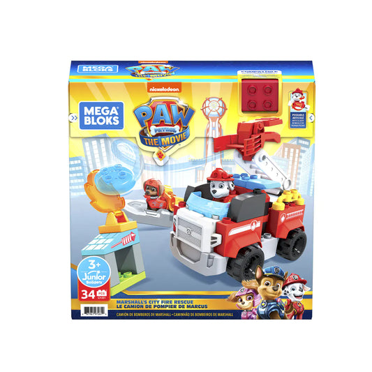 Set Mega Bloks Paw Patrol Buildable Marshall's City Fire Rescue - Albagame
