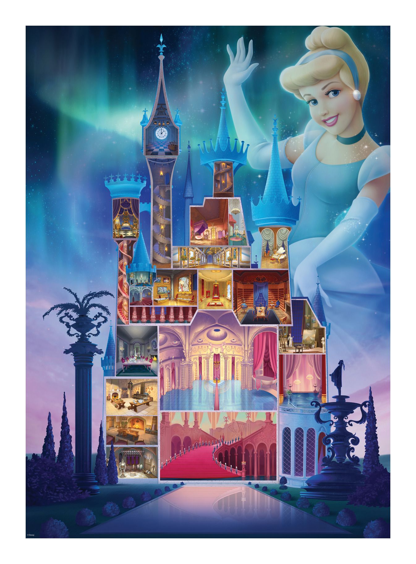 Puzzle Ravensburger Disney Princess Castle Collection Cinderella Castle 1000Pcs - Albagame