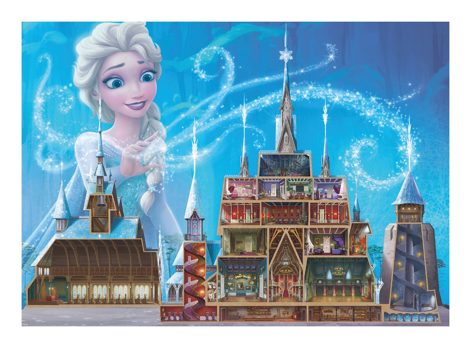 Puzzle Ravensburger Disney Princess Castle Collection Elsa Castle 1000Pcs - Albagame