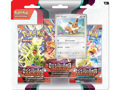 Card Pokémon Ossidiana Infuocata Blister 3 Buste - Albagame