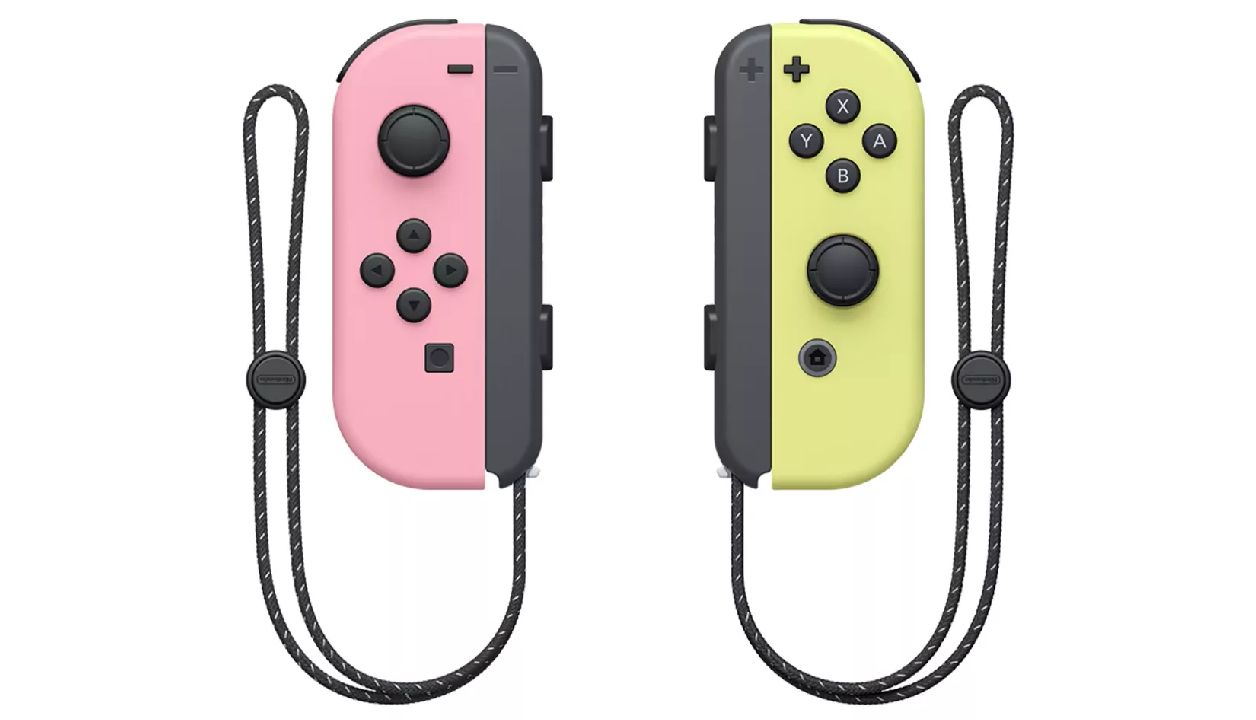 Controller Nintendo Switch Joy-Con Pair Pastel Pink/Pastel Yellow - Albagame