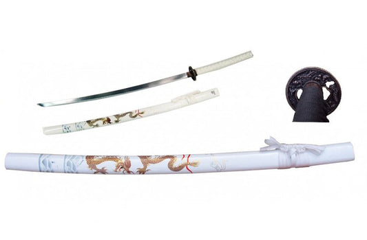 Sword Replica Katana Lijiang Dragon White - Albagame