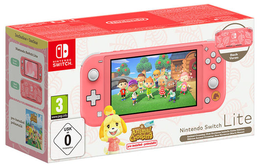 Console Nintendo Switch Lite Aloha Isabelle & Animal Crossing New Ho - Albagame