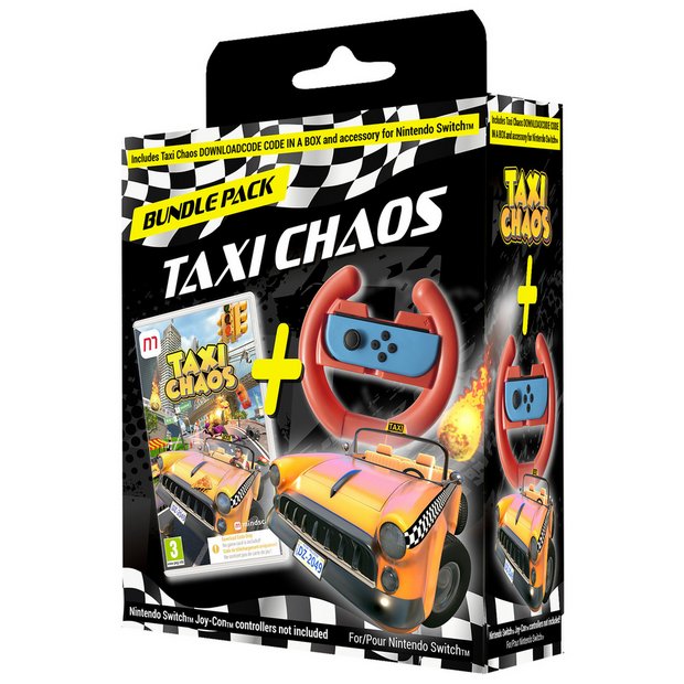 Switch Taxi Chaos + Nintendo Switch Joy-Con Wheel - Albagame