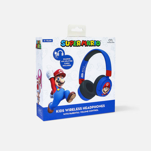 Headphone OTL - Super Mario Blue Kids Wireless Headphones - Albagame