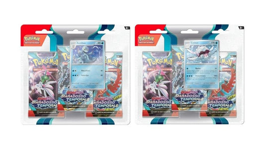 Card Pokémon Scarlatto & Violetto Paradosso Temporale 3 Pack + 1 Card - Albagame