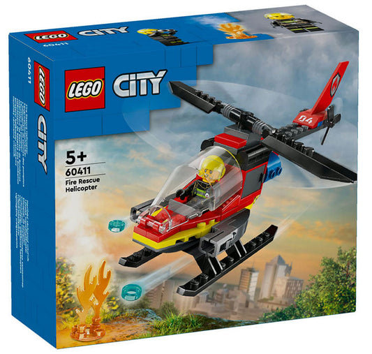Lego City Fire Rescue Helicopter 60411 - Albagame