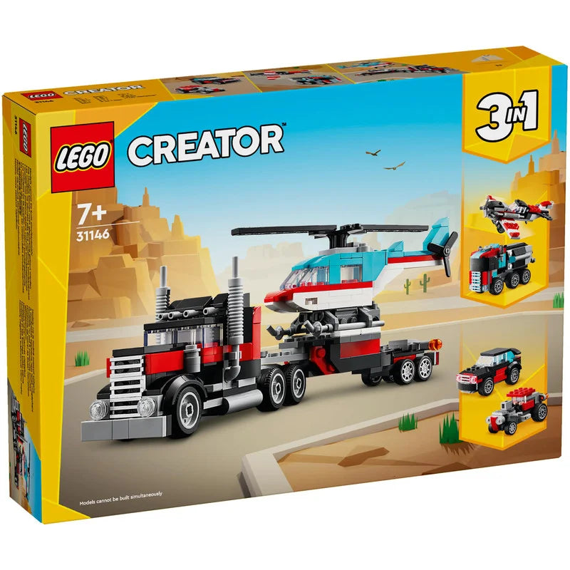 Lego Creator Flatbed Truck with Helicopter 31146 - Albagame