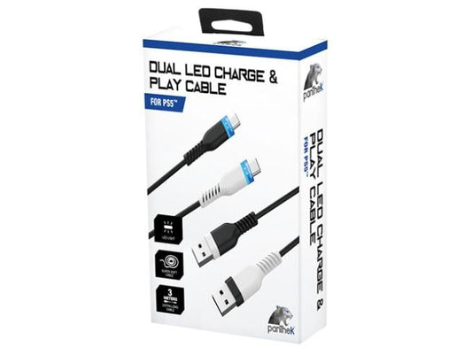 Cable Panthek USB Dual Led Charge & Play For PS5 Controller (3M) - Albagame