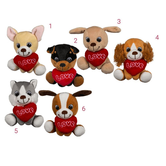 Plush Dogs with Heart 14cm - Albagame