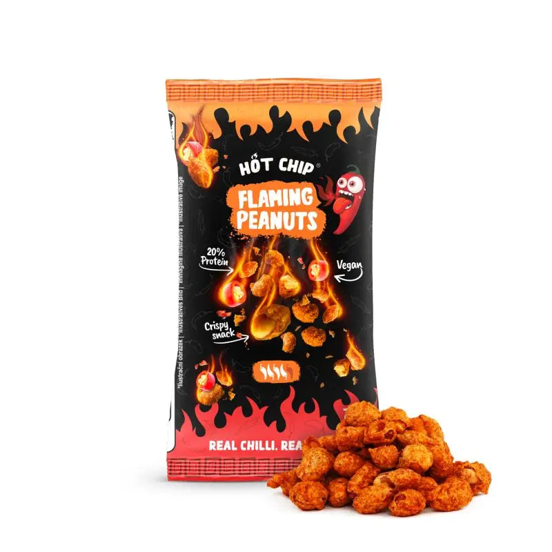 Crispy Peanuts Hot Chip Flaming 70Gr - Albagame