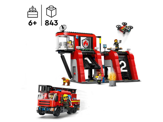 Lego City Fire Station with Fire Truck 60414 - Albagame