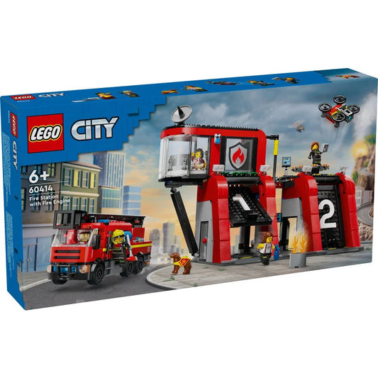 Lego City Fire Station with Fire Truck 60414 - Albagame