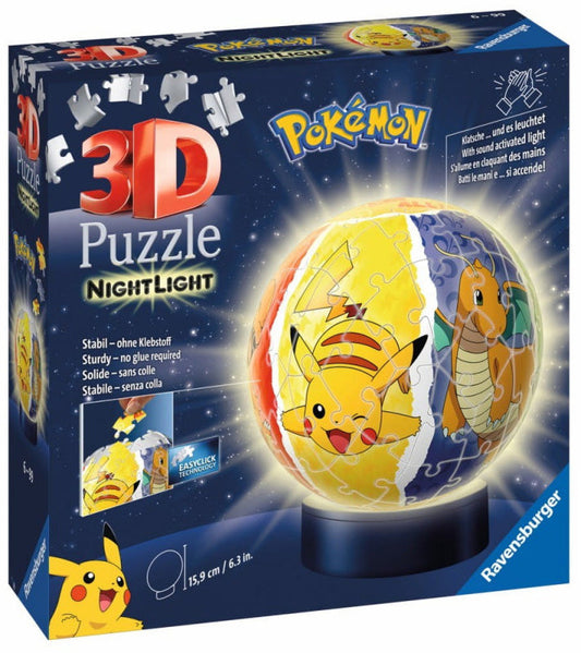 Puzzle Nightlamp Ravensburger 3D Pokemon - Albagame