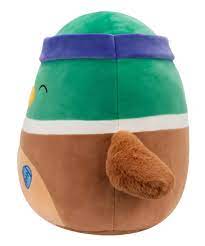Plush Squishmallows Avery The Mallard Duck With Sweatband and Rugby Ball 20cm - Albagame