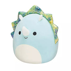 Plush Squishmallows Fuzz-A-Mallow Malik the Blue Triceratops 30cm - Albagame