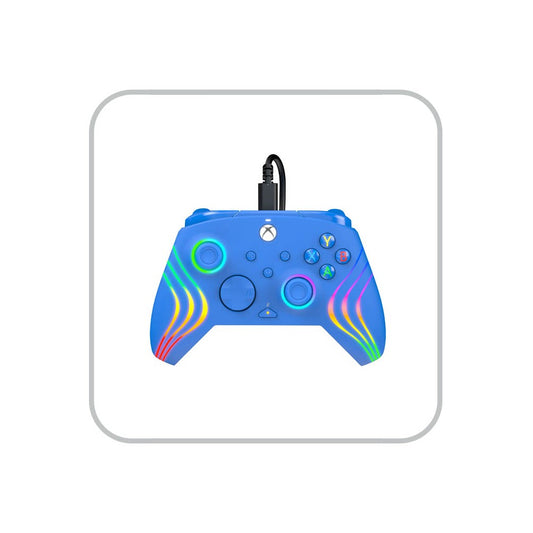 Controller PDP Xbox Wired Afterglow Wave Blue