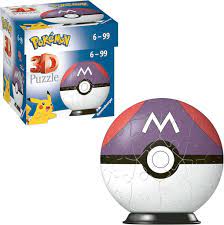 Puzzle Ravensburger 3D Pokémon Pokéballs Master Ball 55pcs - Albagame