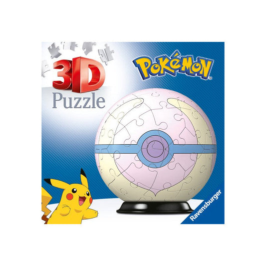 Puzzle Ravensburger 3D Pokémon Pokéballs: Heal Ball 55pcs - Albagame