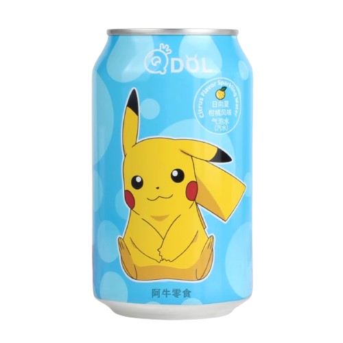 Soda Qdol Pokémon Pikachu Sparkling Citrus