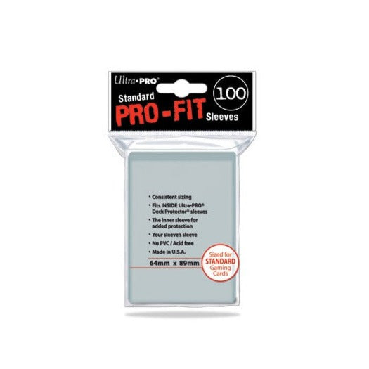Deck Protector Sleeves Ultra Pro Pro-Fit Small Clear 100pz