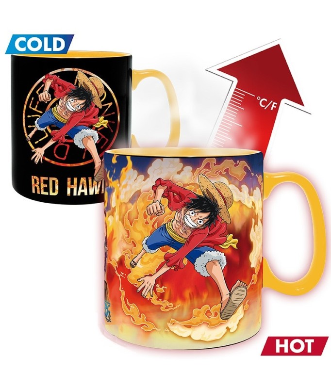 Mug One Piece Luffy & Sabo Heat Changing - Albagame