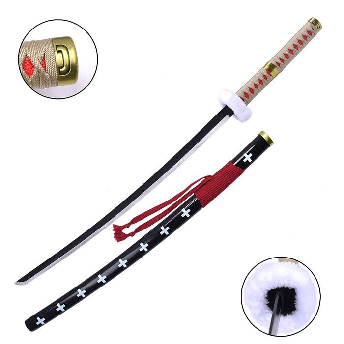 Sword Replica Katana One Piece Kikoku Nera e Rossa - Albagame