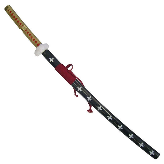 Sword Replica Katana One Piece Kikoku Nera e Rossa L - Albagame