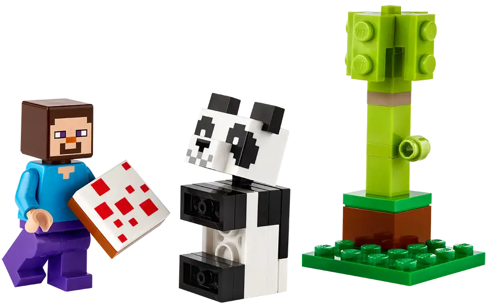 Lego Minifigures Steve and Baby Panda 30672 - Albagame