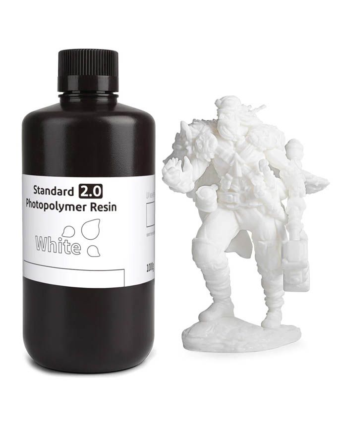Resin for 3D Printer Elegoo , Standard , 1kg , White , ELG-501030120 - Albagame