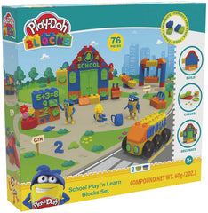 Playdoh Blocks School Play 'n' Learn Blocks - Albagame