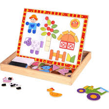 Wooden Magnetic Puzzle - Farm - Albagame