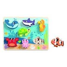 Wooden Marine Chunky Puzzle - Albagame