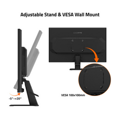 Monitor 27" Gigabyte GS27QXA , QHD 2560x1440 SS-IPS 350cd/m² 1ms 240Hz 128%sRGB , 2x HDMI 1x DisplayPort , VESA , FreeSync Premium , Black , GS27QXA , 1Y