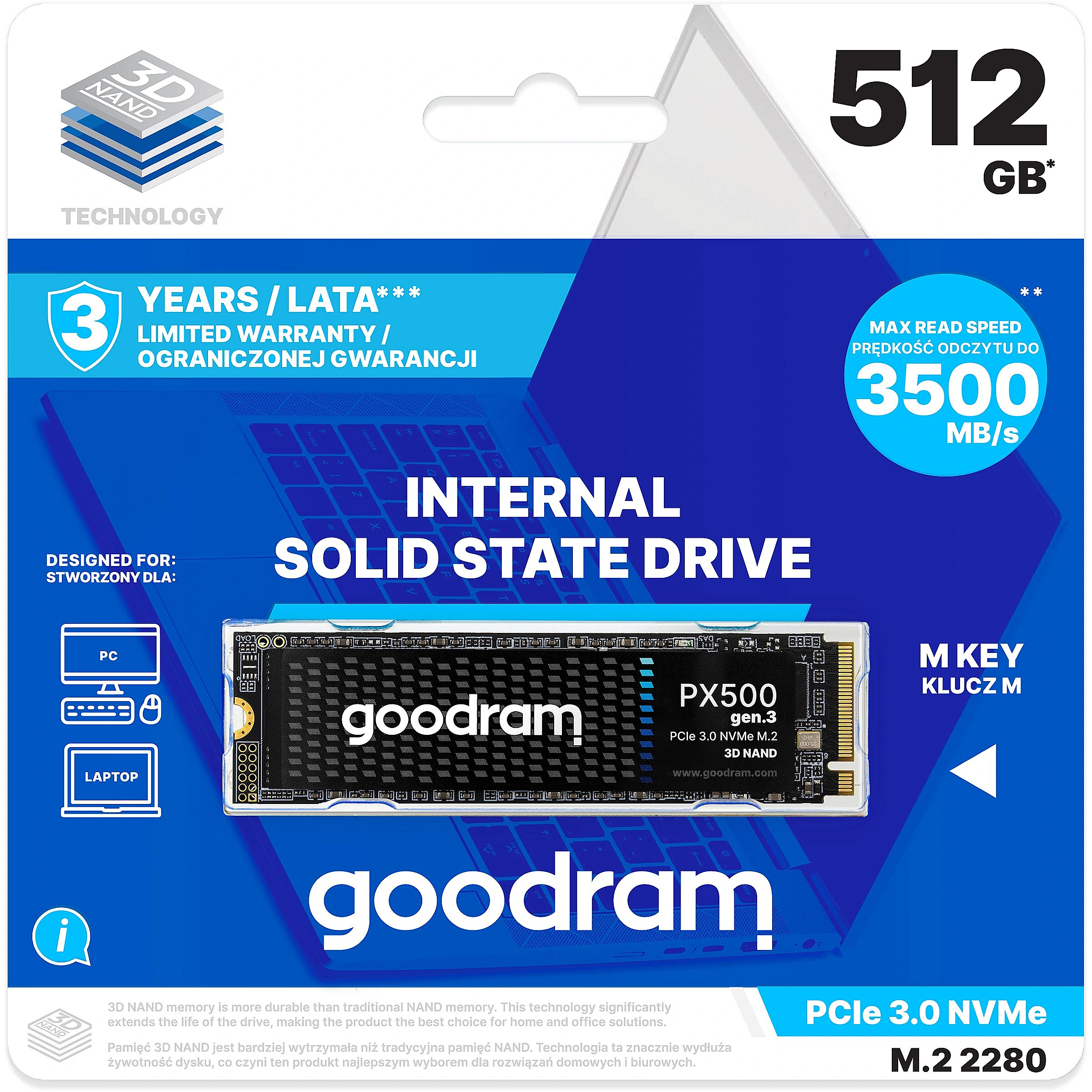 SSD 512GB Goodram PX500 - Albagame