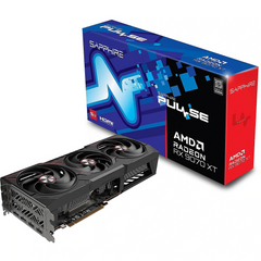 GPU Sapphire PULSE Radeon RX 9070 XT 16GB GDDR6 , 3x Fan , PC: 2x 8-pin , Black , 11348-03-20G