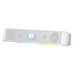 Speakers 2.0 Redragon Adiemus GS560 , RGB , Plug&Play , Soundbar mode , White